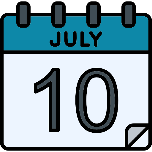 July Generic color lineal-color icon