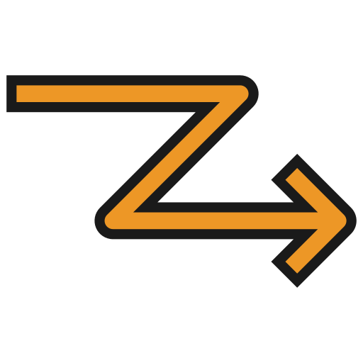 zig-zag icono gratis