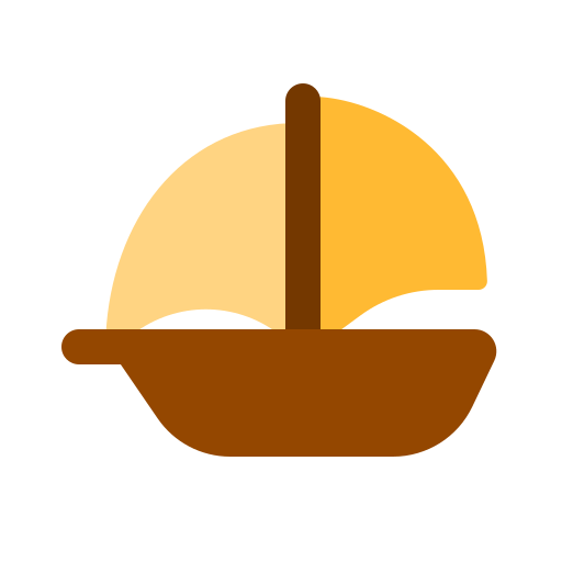 Sailboat Generic color fill icon