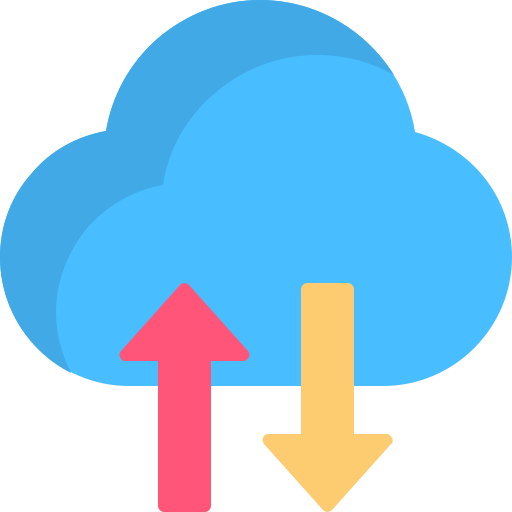 datos en la nube icono gratis