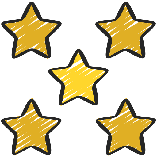 5 estrellas icono gratis