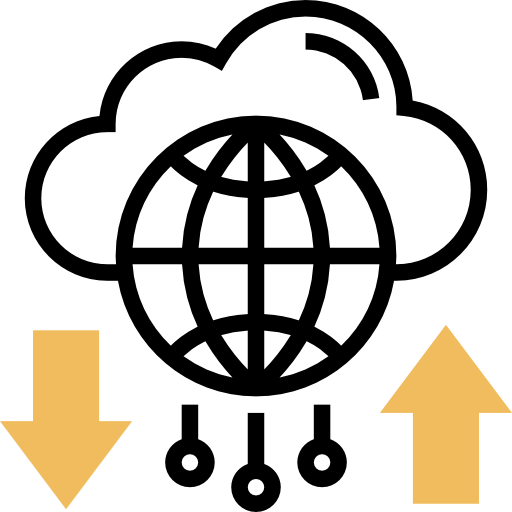 almacenamiento en la nube icono gratis