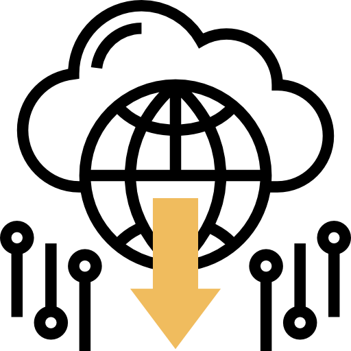 almacenamiento en la nube icono gratis