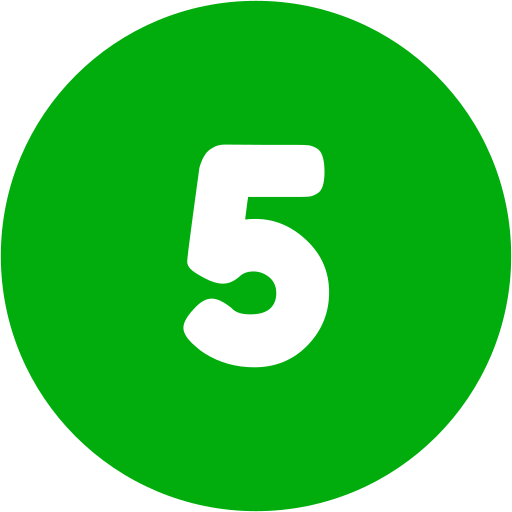 number 5 green