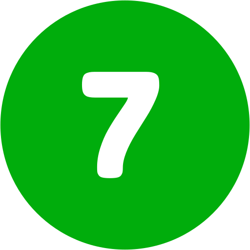 numero 7 icono gratis