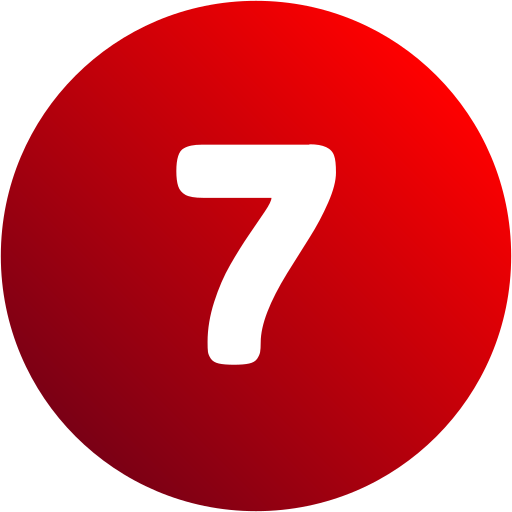 number 7 red