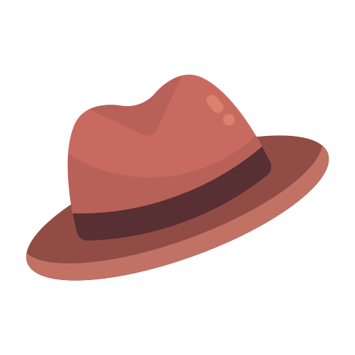 sombrero de fieltro icono gratis