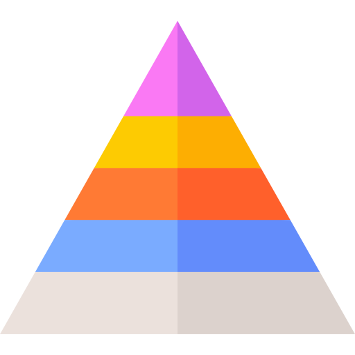 Pyramid Basic Straight Flat icon