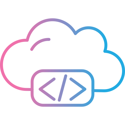 codificación en la nube icono gratis