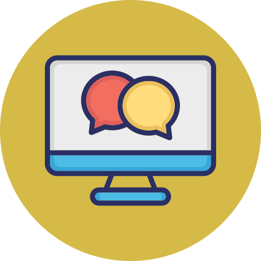 charlando icono gratis