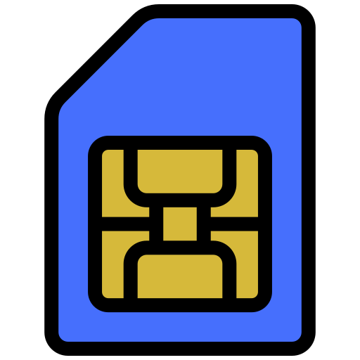 Sim card free icon