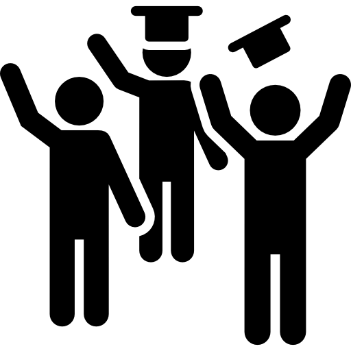 graduación icono gratis