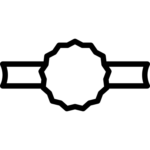 Lineal Ribbon Basic Rounded Lineal Icon