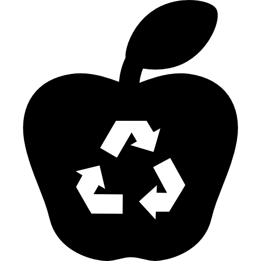 manzana ecológica icono gratis