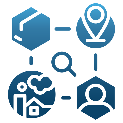 Supply chain Generic gradient fill icon