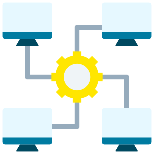 base de datos distribuida icono gratis