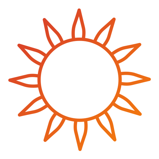 Sun Generic gradient outline icon