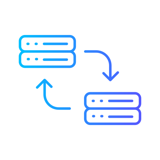 transferencia de datos icono gratis