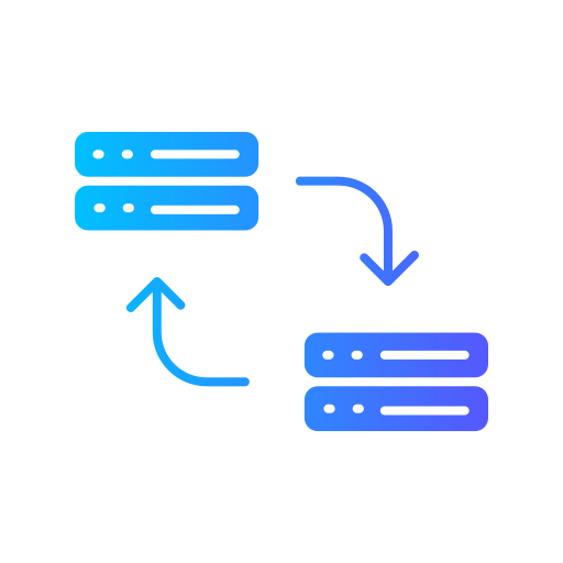 transferencia de datos icono gratis