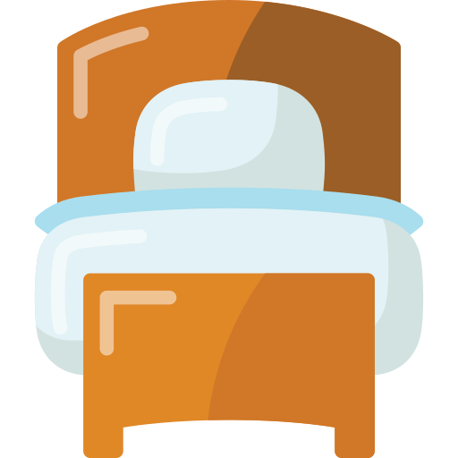 cama individual icono gratis