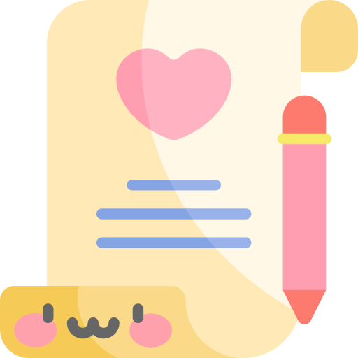 carta de amor icono gratis