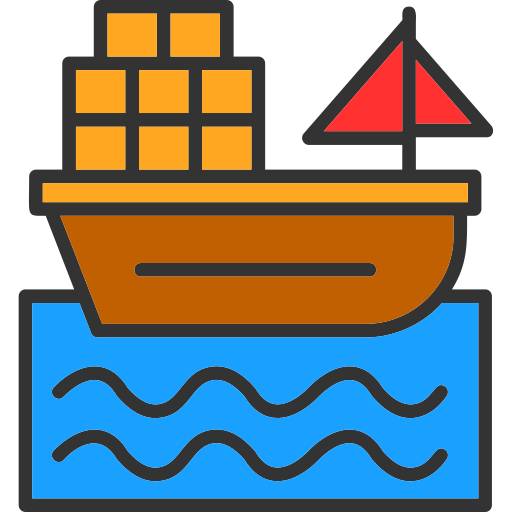 barco de carga icono gratis