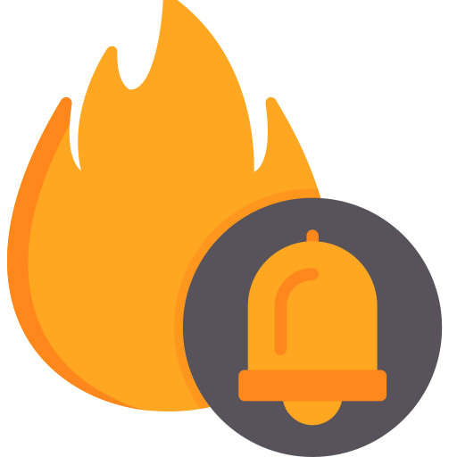 Fire alarm free icon