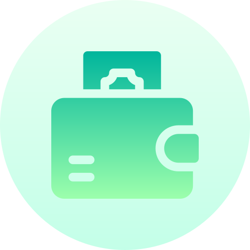 Wallet Basic Gradient Circular icon