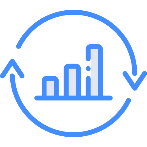 gráfico de barras icono gratis