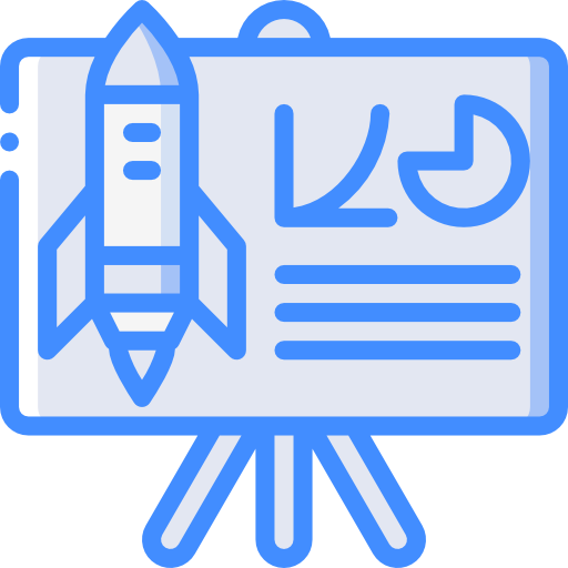 Presentation Basic Miscellany Blue Icon