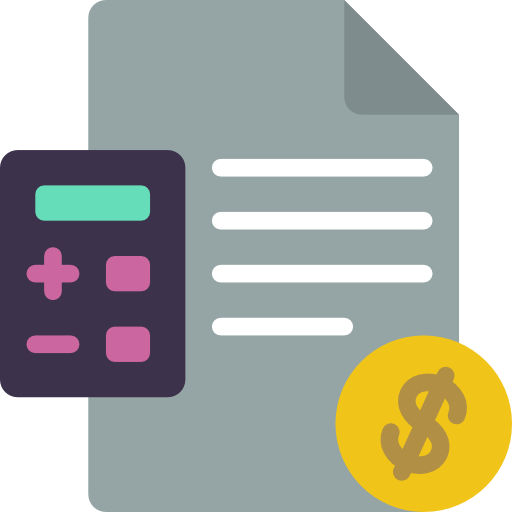 Invoice Basic Miscellany Flat icon