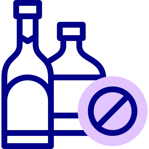 No Alcohol - Free signaling icons