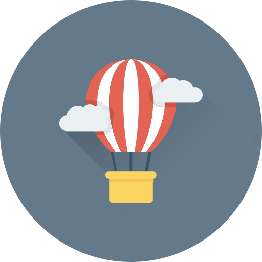 globo aerostático icono gratis