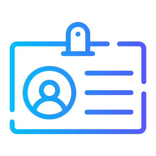 tarjeta de identificación icono gratis