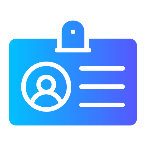 tarjeta de identificación icono gratis