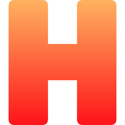 Letter h Generic gradient fill icon