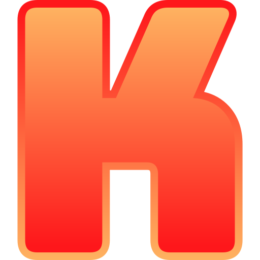 Letter k Generic gradient lineal-color icon