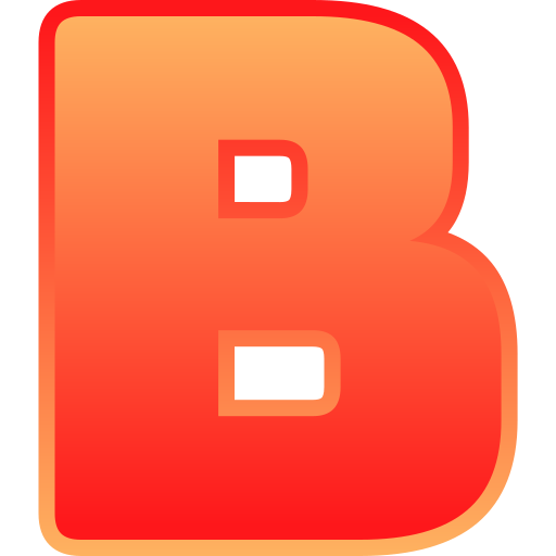 Letter B Generic Gradient Lineal-color Icon