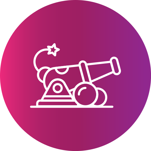 cañón icono gratis