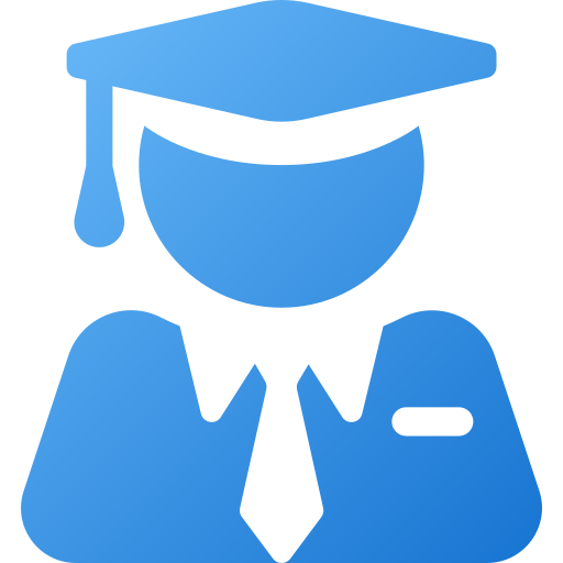 Graduate avatar Generic gradient fill icon