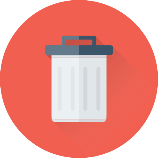 bote de basura icono gratis