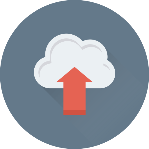 Cloud upload free icon