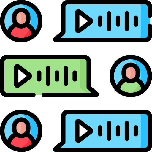 mensaje de voz icono gratis