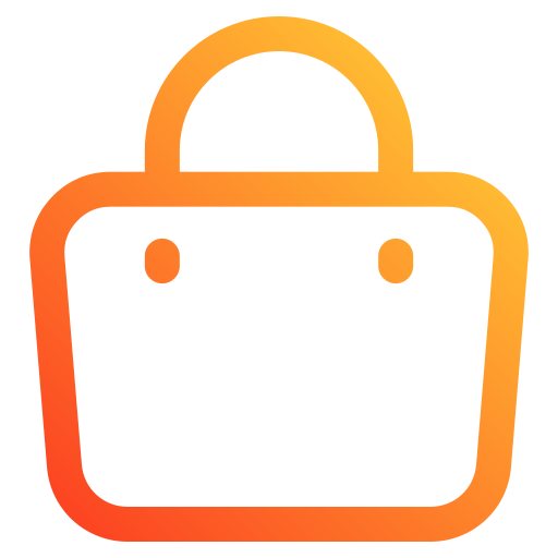 Orange shopping bag icon - Free orange shopping bag icons