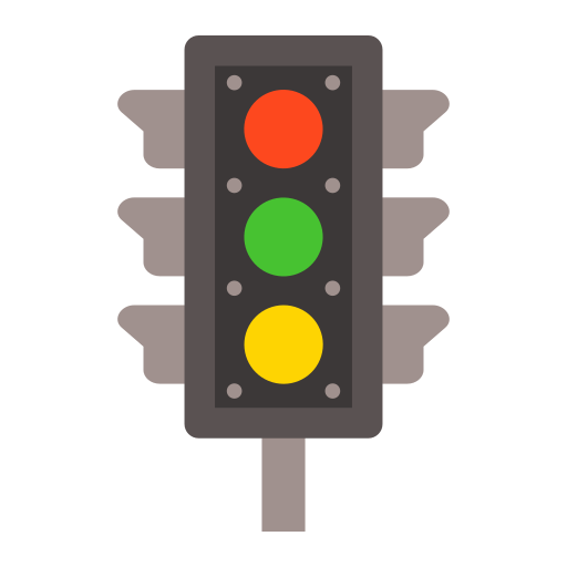 Traffic Light Generic color fill icon