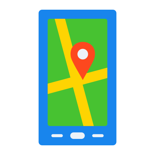 Mobile map free icon