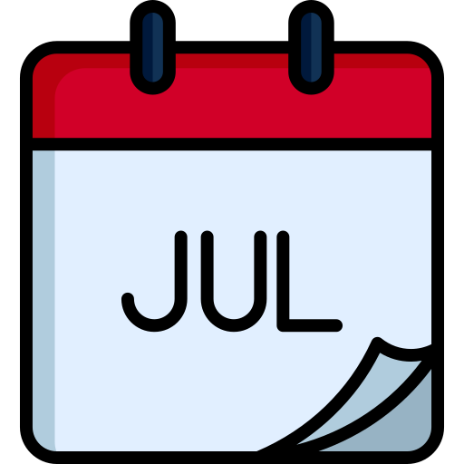 July Generic color lineal-color icon