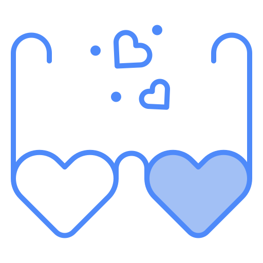 Очки-сердечки бесплатно иконка Очки-сердечки бесплатно иконка