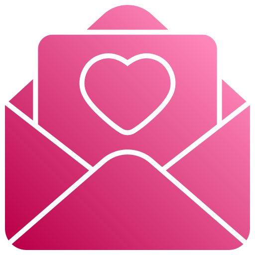 carta de amor icono gratis