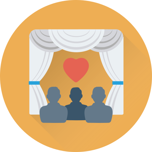 recepción de la boda icono gratis